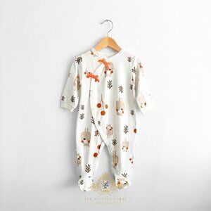 NWT Cute Baby Sleep N' Play Pajamas Romper Footed One-Piece Woodland Bear 3-6M